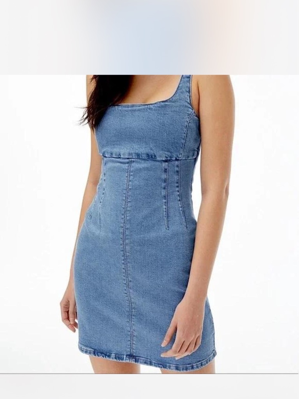 Aeropostale Light Blue Denim Mini Dress